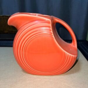 Fiesta Ware Vintage Coral  Pitcher 7”H